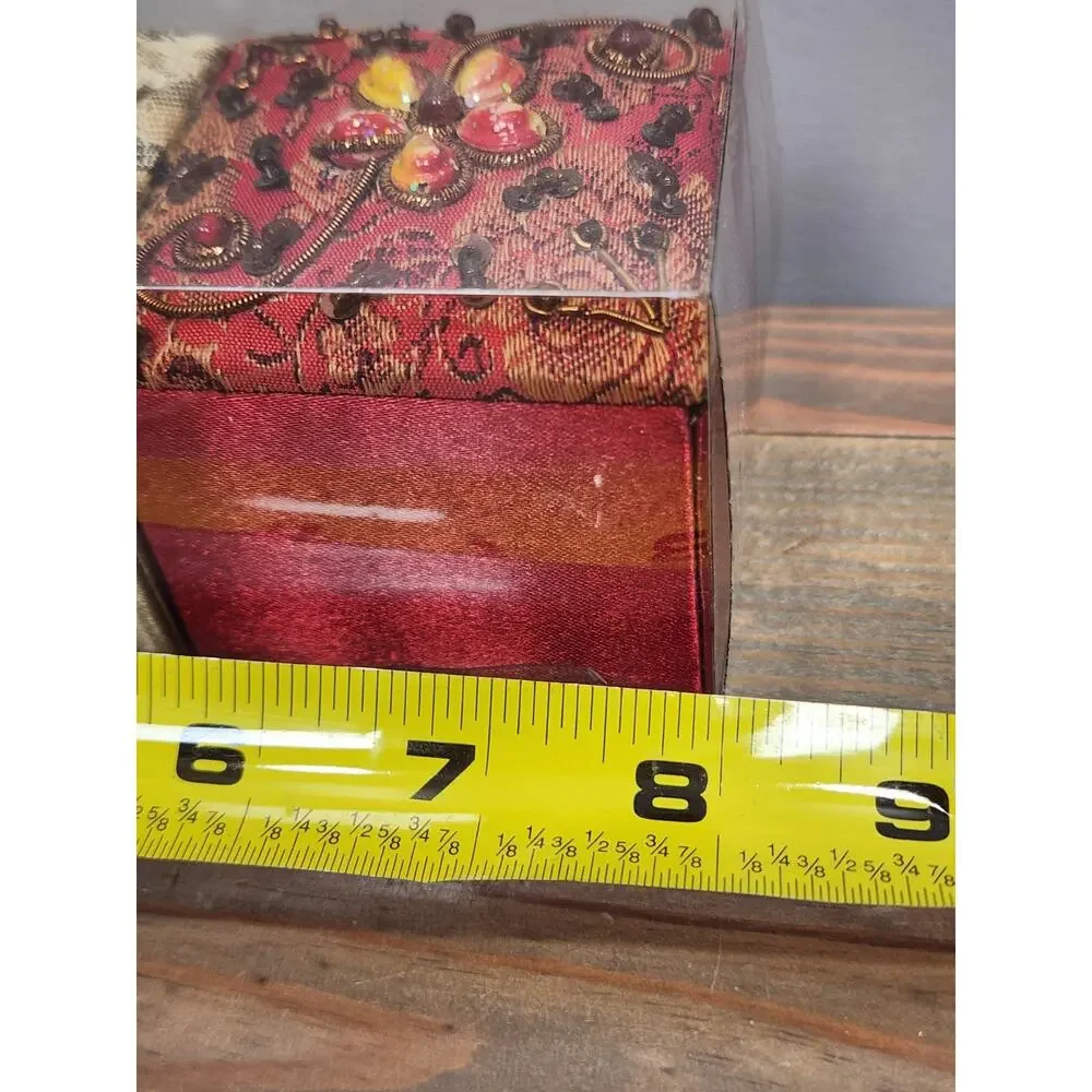 Pier 1 Discontinued Colorful Jeweled Trinket/Jewelry Boxes Set Of 3 New In Box